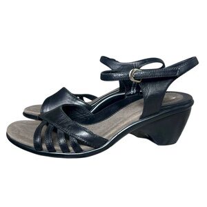 Dansko Black Leather Slingback Strappy Women's Sandals Size 41 US 11
